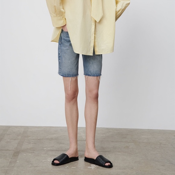 ZARA WOMAN NWT FW21 BLACK FLAT PADDED LEATHER SANDALS - Picture 8 of 8